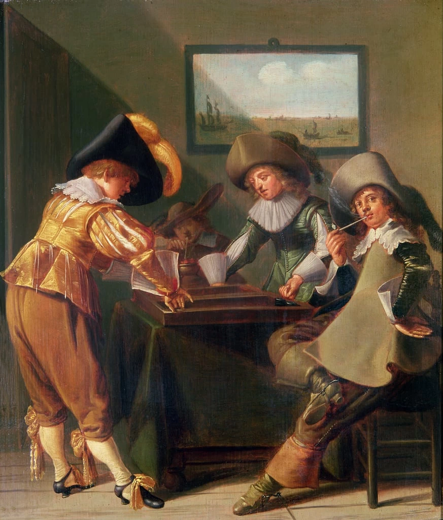 Giocatori di backgammon - Alan Jacobs Gallery, London